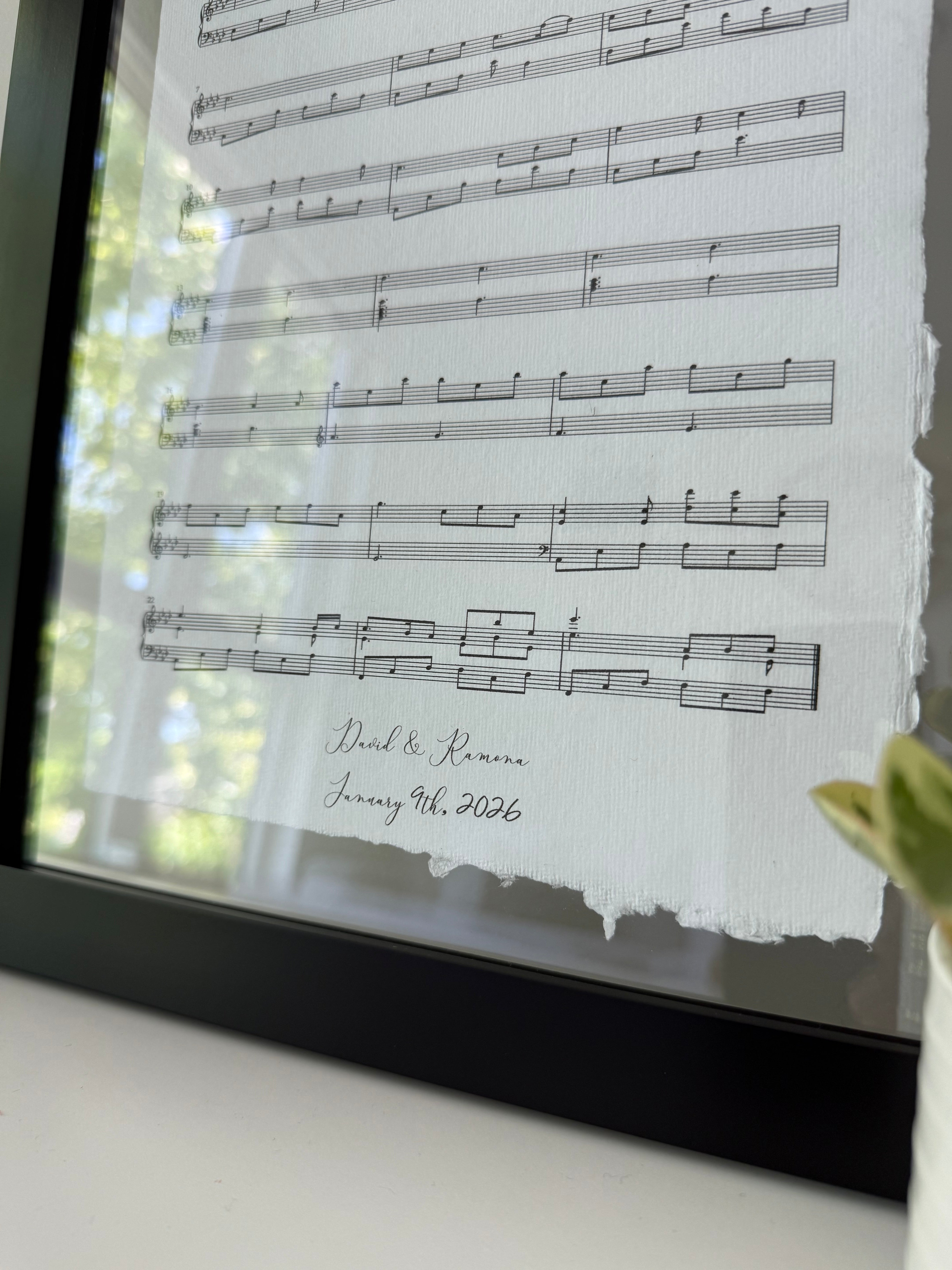 Soneveil | Anniversary Sheet Music Gift