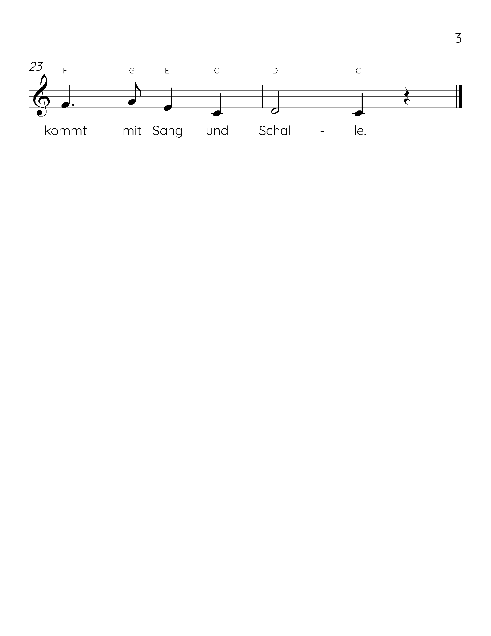 Alle Vogel Sind Schon Da Easy Piano Sheet Music